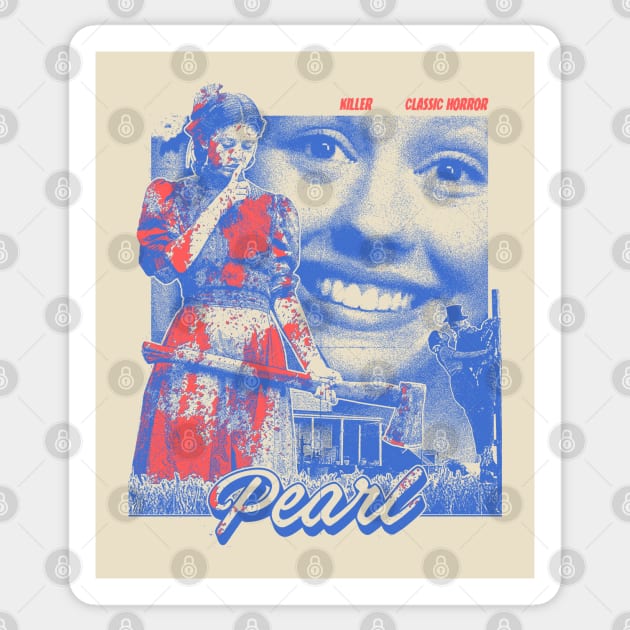 Classic Retro Noise Pearl Sticker by OrcaDeep